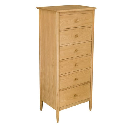 Ercol Teramo Oak 6 Drawer Wide Chest