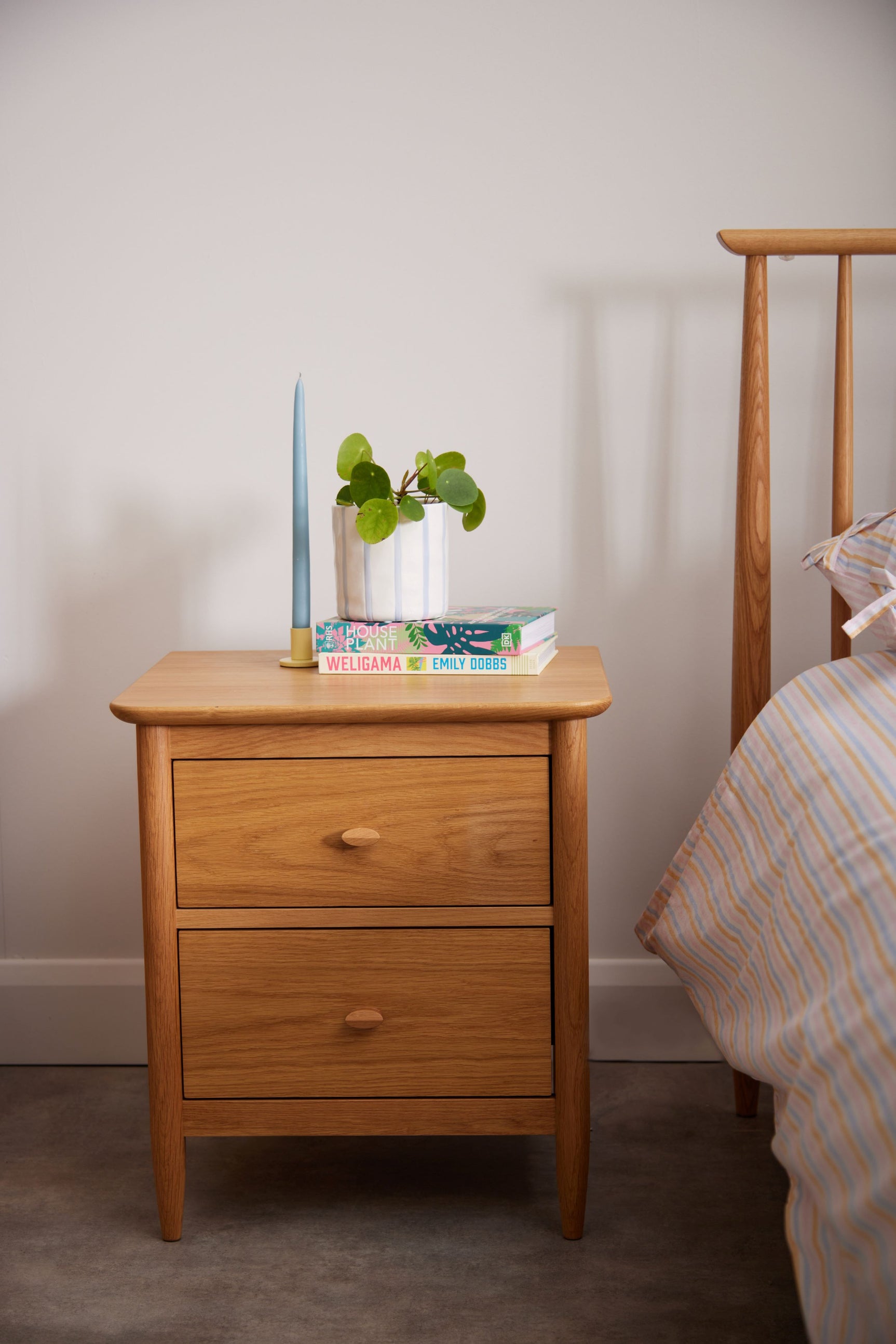 Ercol Teramo Oak Bedside Cabinet