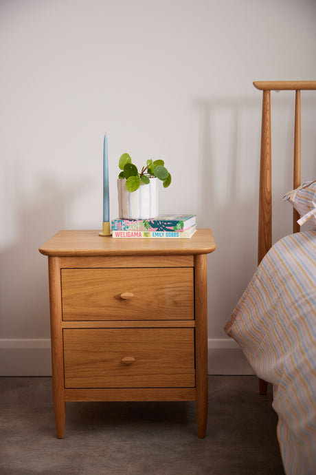 Ercol Teramo Oak Bedside Cabinet