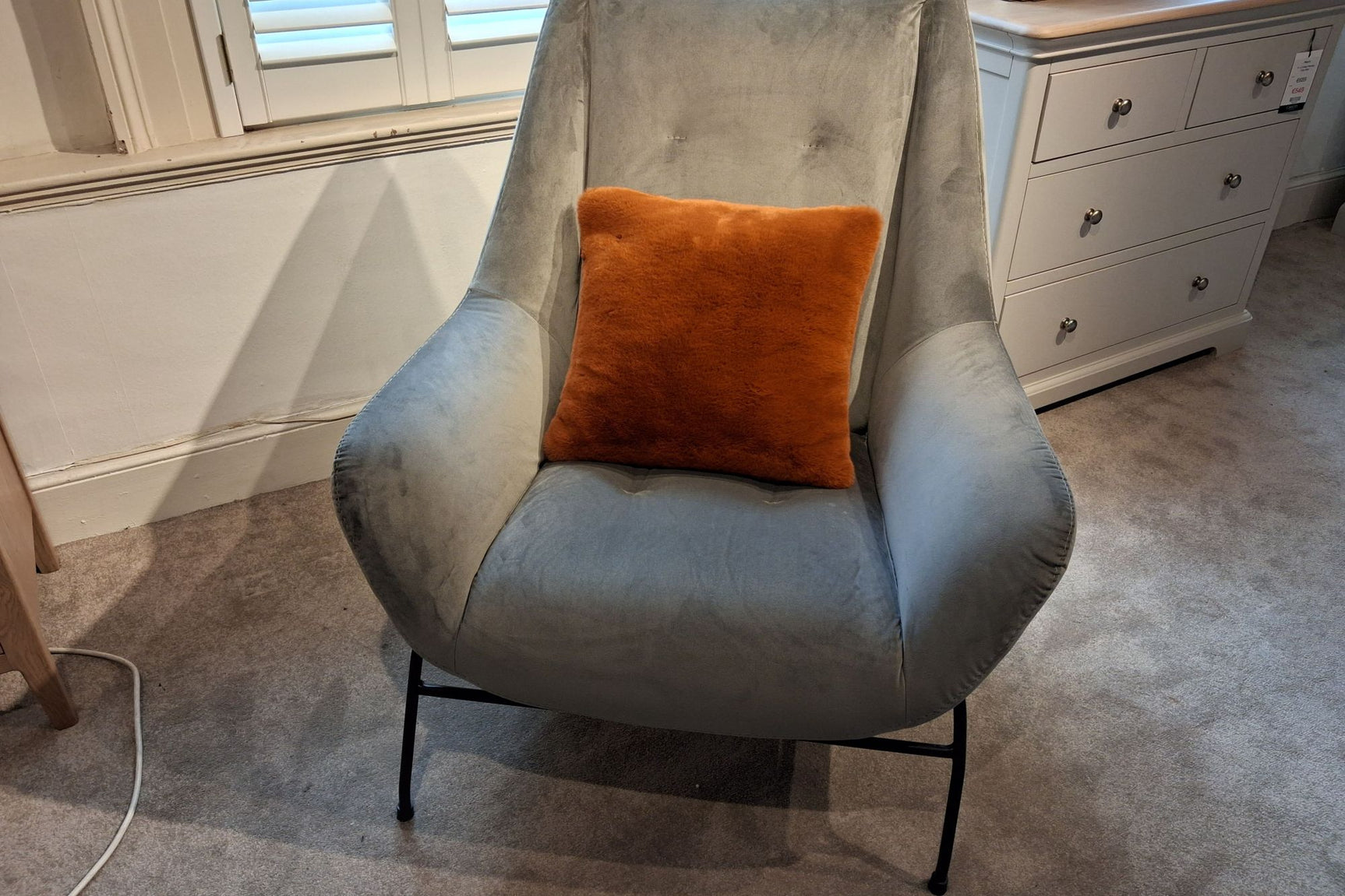 Florence Armchair Grey - Clearance Cork