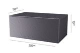 Garden Furniture Cover High 300x110x70cm