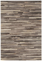 Gaucho Rug Dark Grey Stripe
