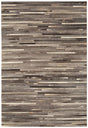 Gaucho Rug Dark Grey Stripe
