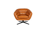 Gilmore Berlin Saddle Leather Swivel Chair