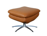 Glen Bergen Tan Leather Ottoman