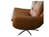 Glen Bergen Tan Leather Swivel Chair