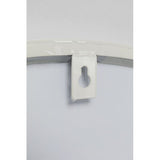 Greige Round Mirror