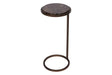 Iota Accent Table Brown Marble