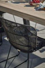 Kingsville Garden Dining Set Graphite 195cm