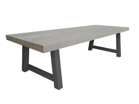 Kingsville Garden Dining Set Graphite 240cm