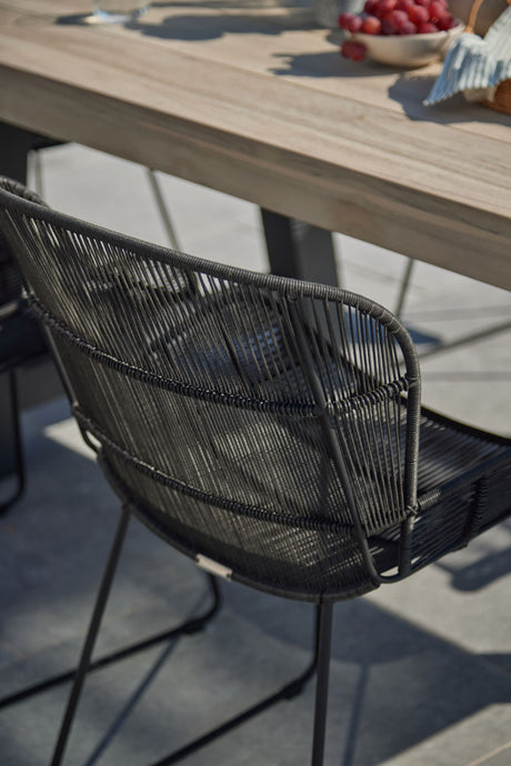 Kingsville Garden Dining Set Graphite 240cm