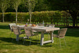 Kingsville Garden Dining Set Linen 195cm