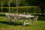 Kingsville Garden Dining Set Linen 195cm