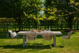 Kingsville Garden Dining Set Linen 195cm