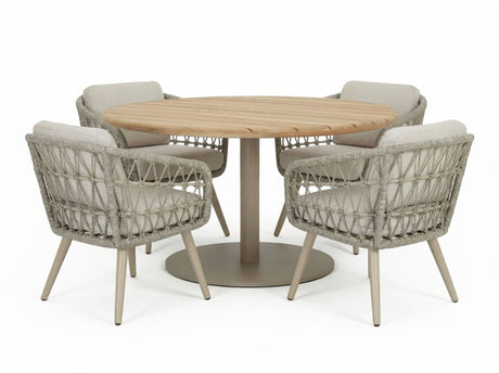 Lainey Garden Dining Set with 4 Chairs