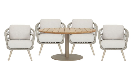 Lainey Garden Dining Set with 4 Chairs