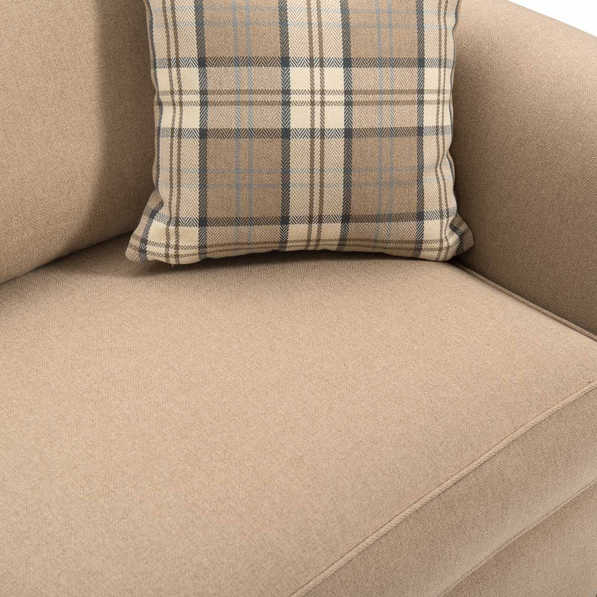 Lancaster 3 Seater Fabric Sofa Bed Beige