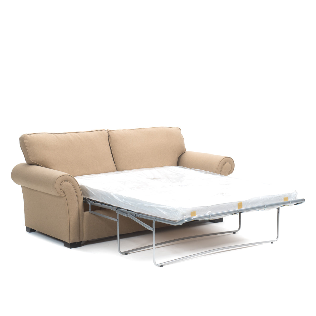 Lancaster 3 Seater Fabric Sofa Bed Beige