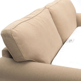 Lancaster 3 Seater Fabric Sofa Bed Beige