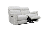 Lazzaro Power Recliner 2 Seater Sofa Odyssey Frost