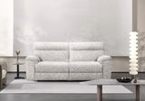 Lazzaro Power Recliner 3 Seater Sofa Odyssey Frost