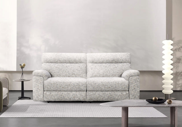 Lazzaro Power Recliner 3 Seater Sofa Odyssey Frost