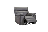 Lazzaro Power Recliner Armchair Rangers Charcoal