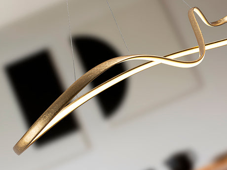 Lia Large Gold Pendant Lamp