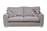 Louisiana 3 Seater Fabric Sofa Bed Grey