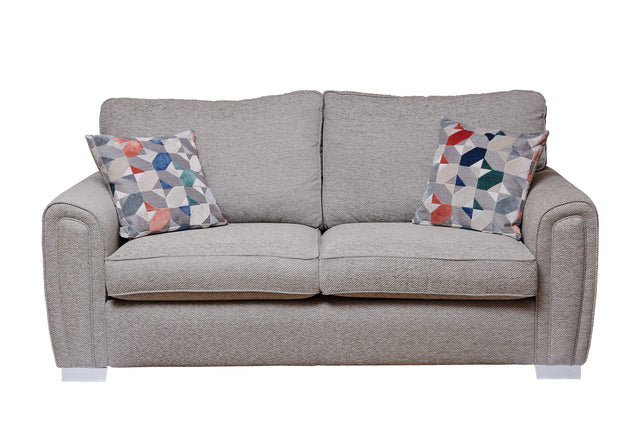 Louisiana 3 Seater Fabric Sofa Bed Grey