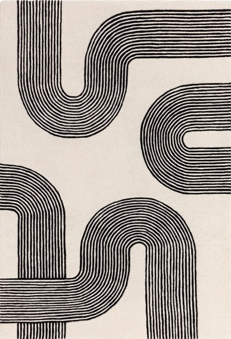 Matrix Arches Black Rug