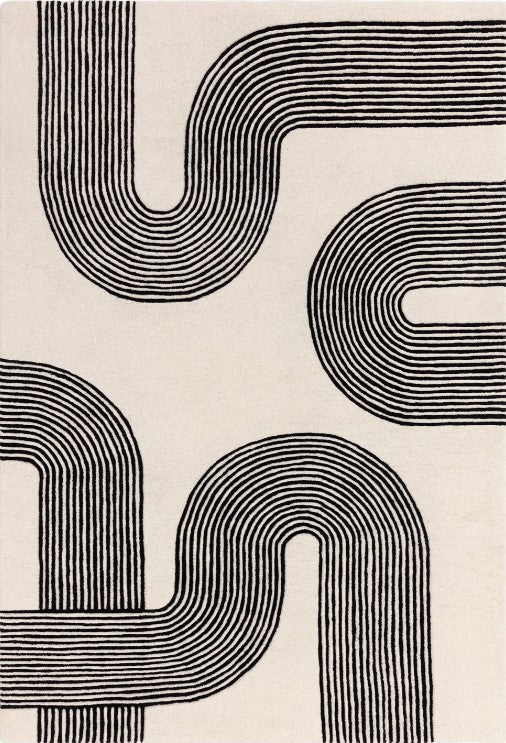 Matrix Arches Black Rug