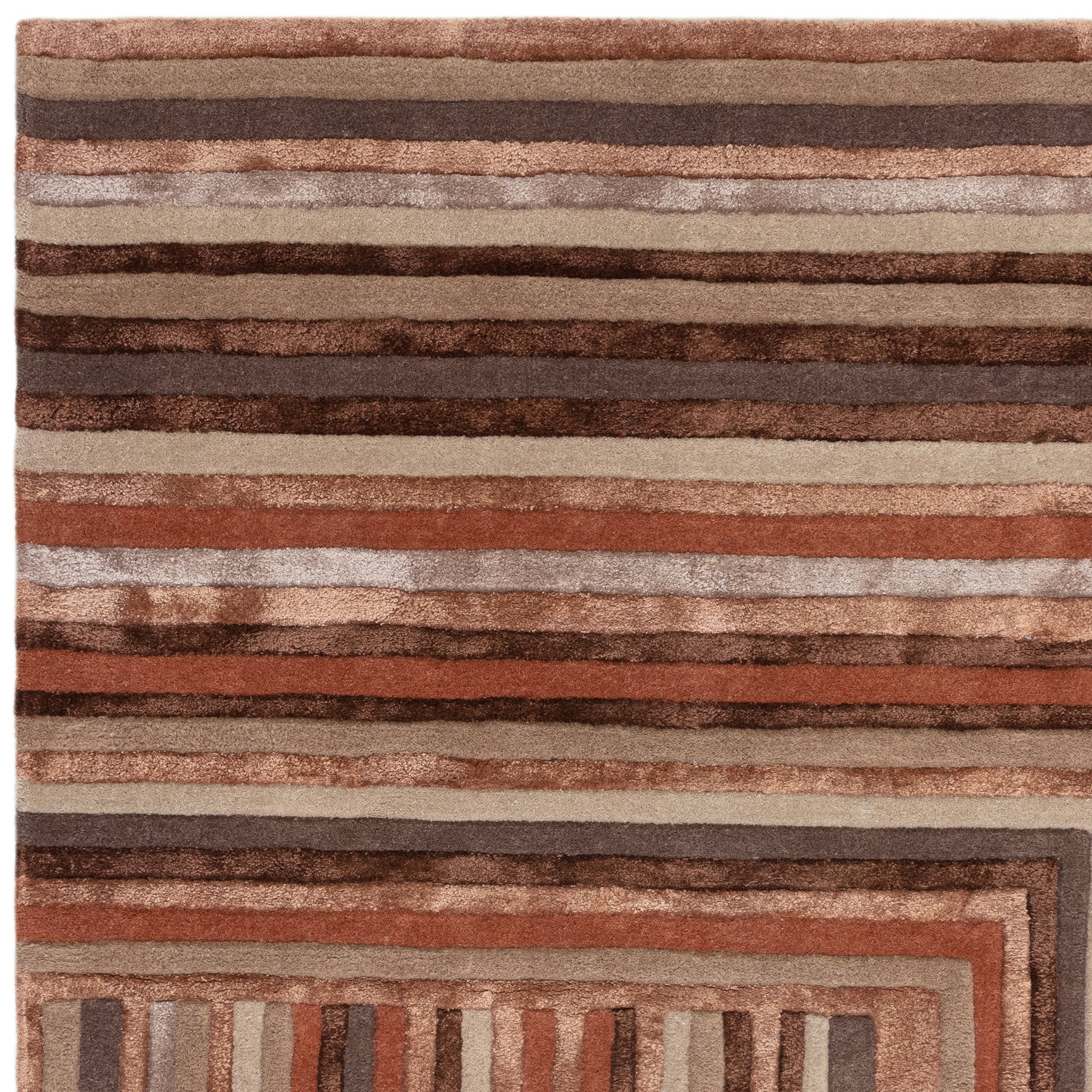 Matrix Network Rug Terracotta