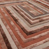 Matrix Network Rug Terracotta