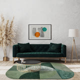 Matrix Oval Rug Forest