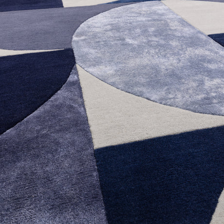 Matrix Oval Rug Indigo