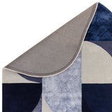 Matrix Oval Rug Indigo