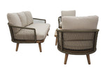 Maui 4 Piece Garden Lounge Set - Clearance Cork
