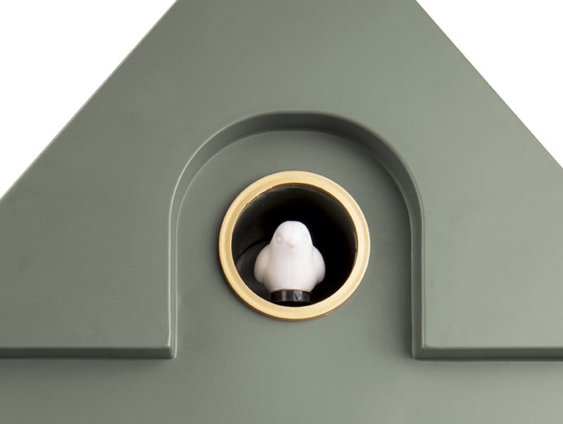 Modern Cuckoo Wall Clock - Jungle Green