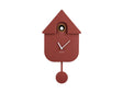 Modern Cuckoo Wall Clock - Red Ochre