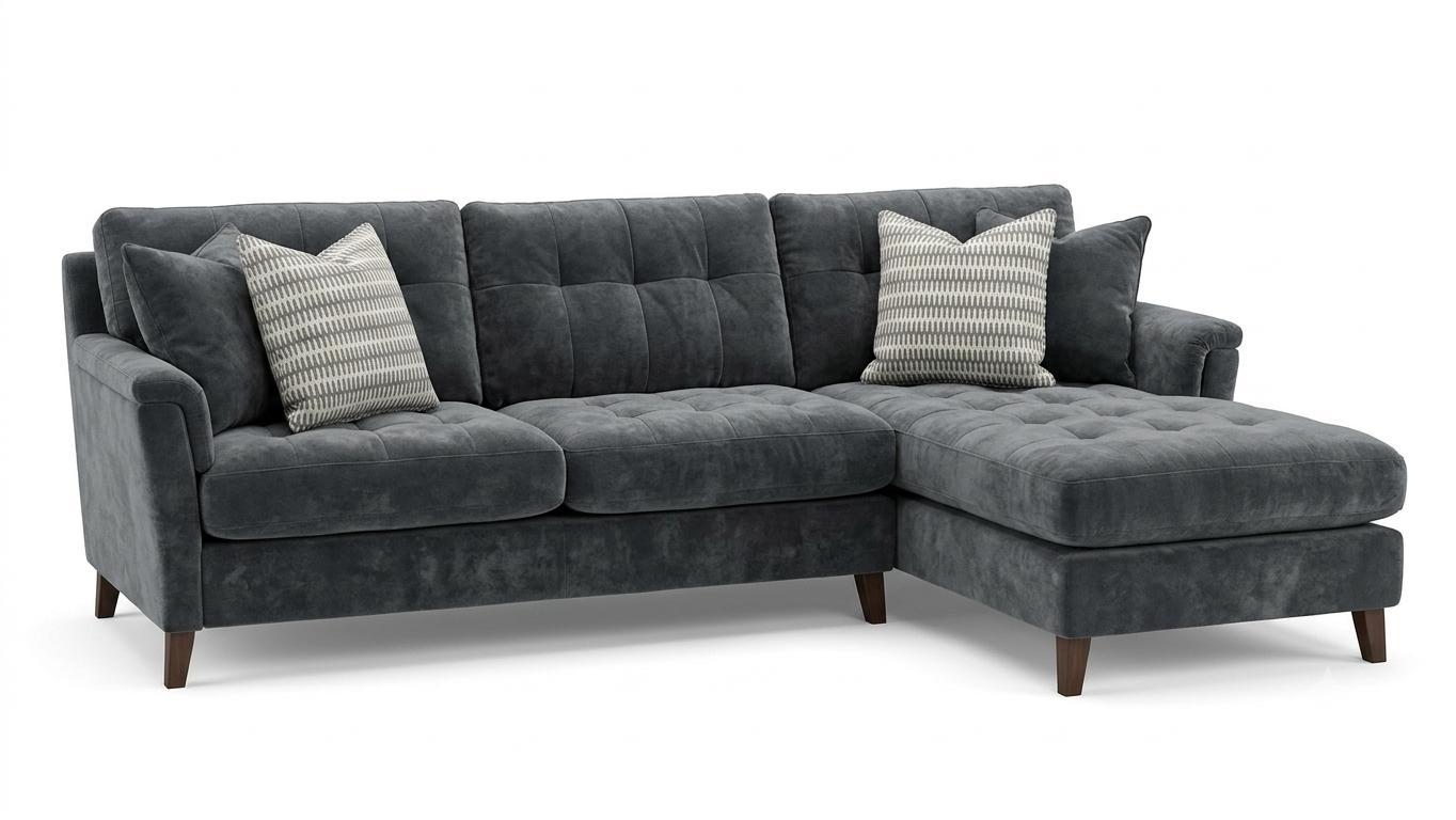 Newmarket Fabric Chaise Sofa RHF