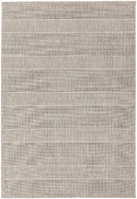 Patio Beige Stripe Outdoor Rug