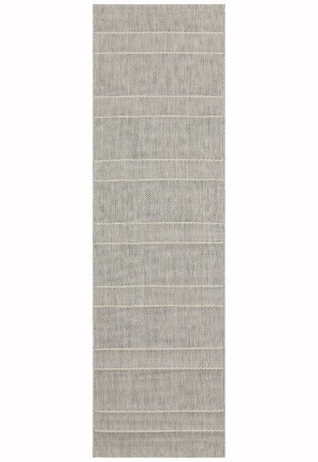 Patio Beige Stripe Outdoor Rug