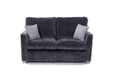 Piper 2 Seater Fabric Sofa Bed Charcoal