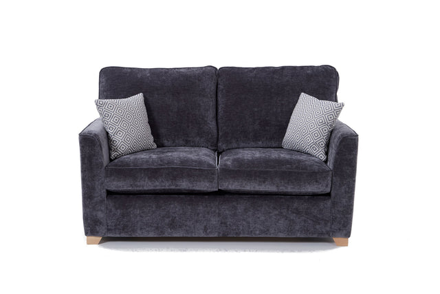 Piper 2 Seater Fabric Sofa Bed Charcoal