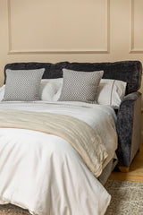 Piper 2 Seater Fabric Sofa Bed Charcoal