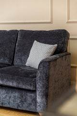 Piper 2 Seater Fabric Sofa Bed Charcoal