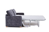 Piper 2 Seater Fabric Sofa Bed Charcoal