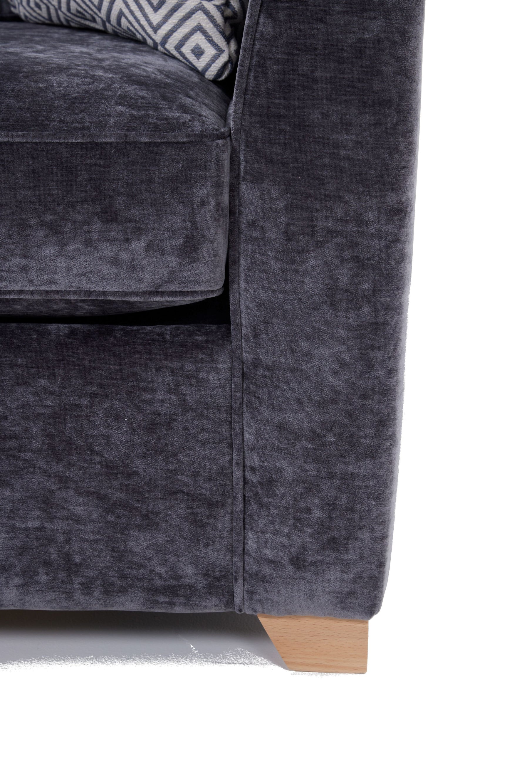 Piper 2 Seater Fabric Sofa Bed Charcoal