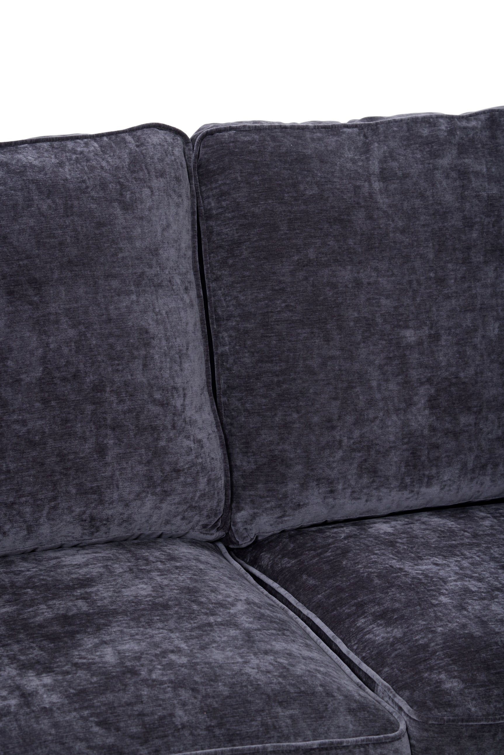 Piper 2 Seater Fabric Sofa Bed Charcoal